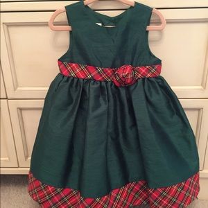 Laura Ashley baby girl green dress size 24m